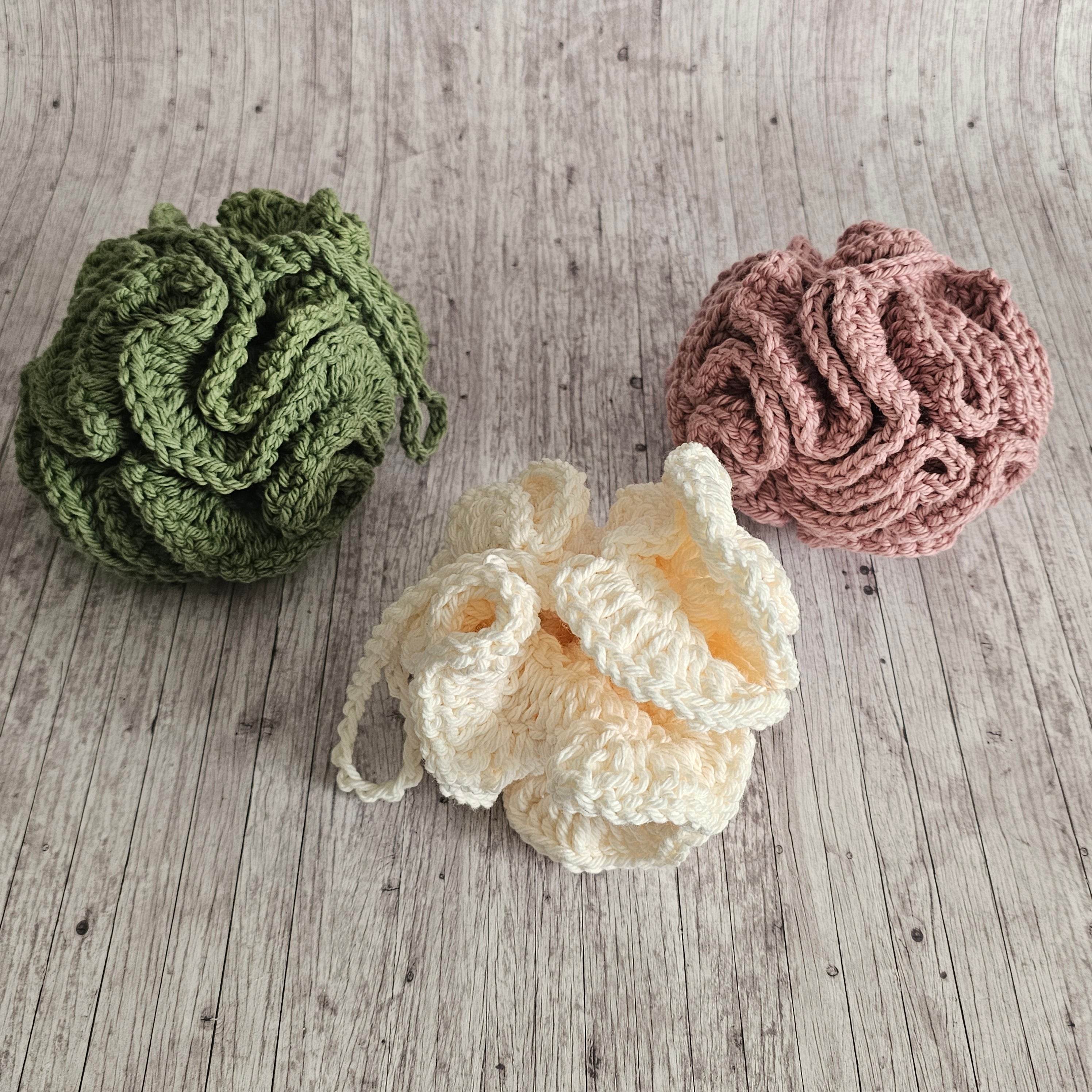 Handmade Crochet Bath Loofah – Reusable & Washable