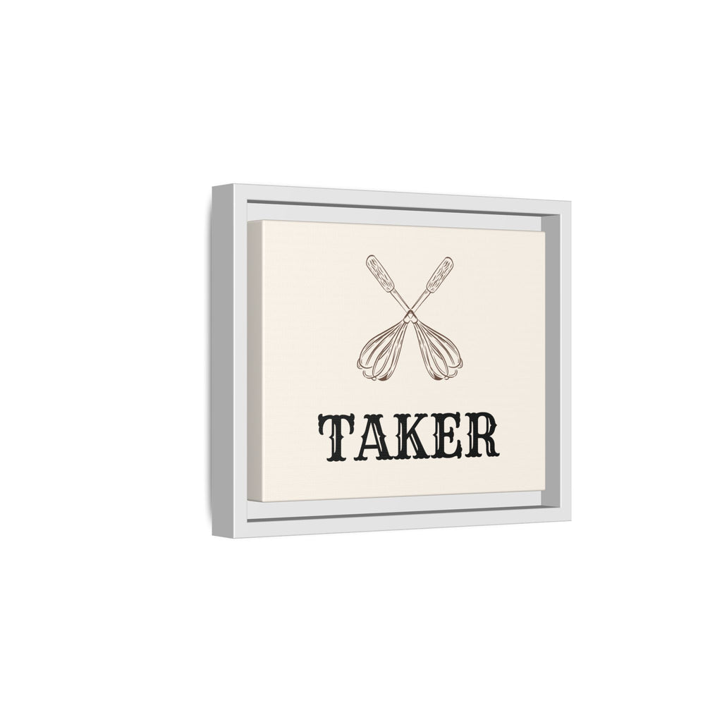 Whisk Taker – Framed Canvas Wall Art