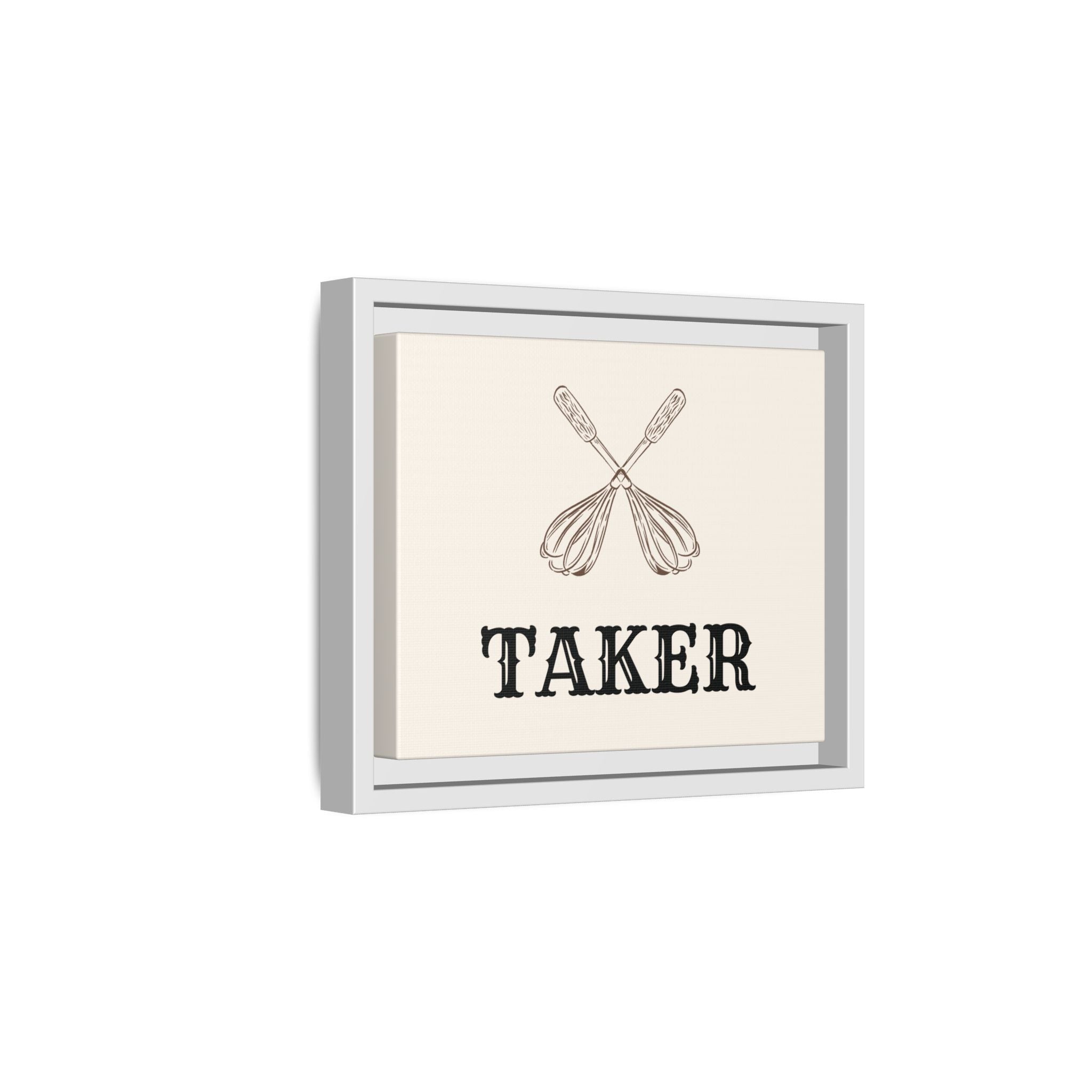 Whisk Taker – Framed Canvas Wall Art