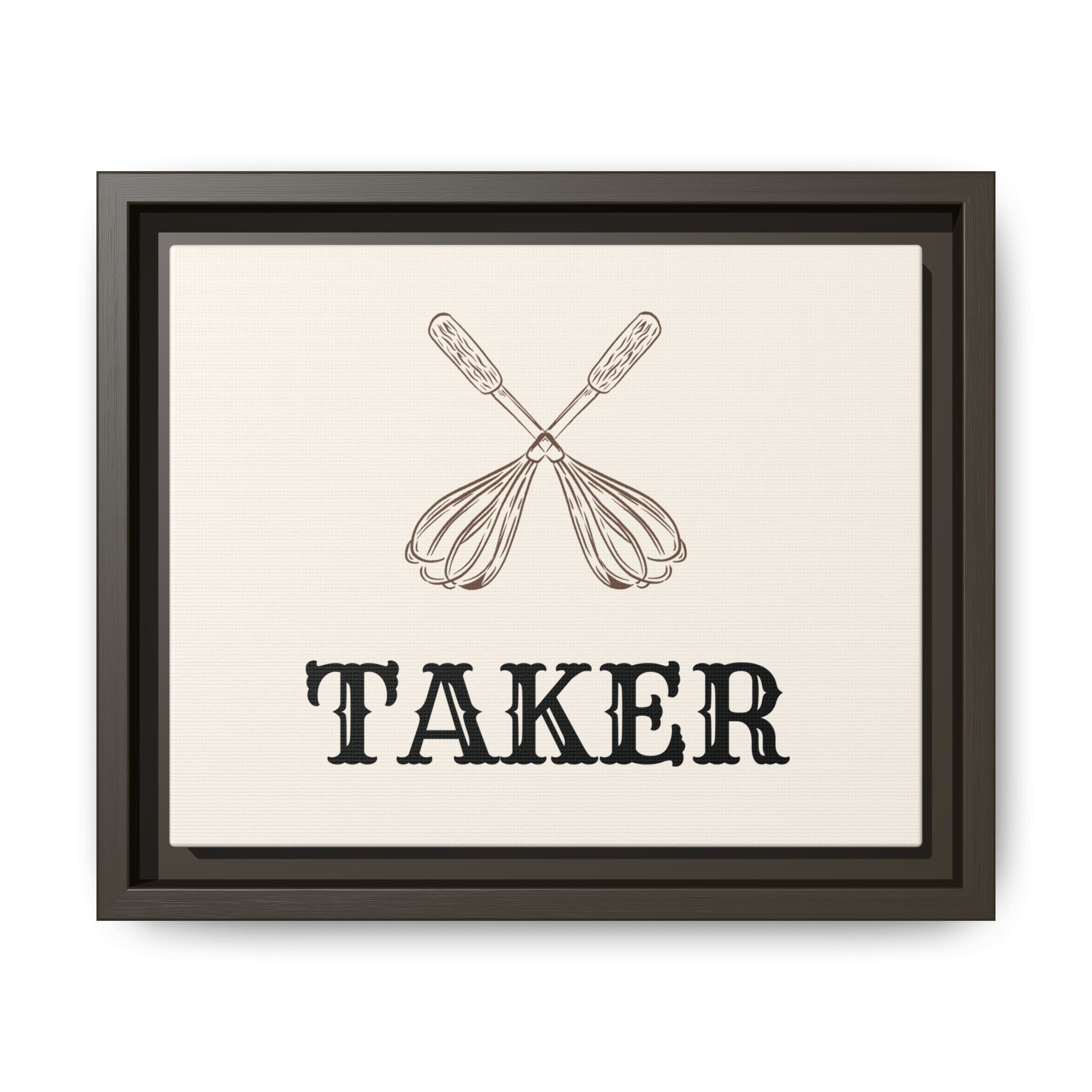 Whisk Taker – Framed Canvas Wall Art