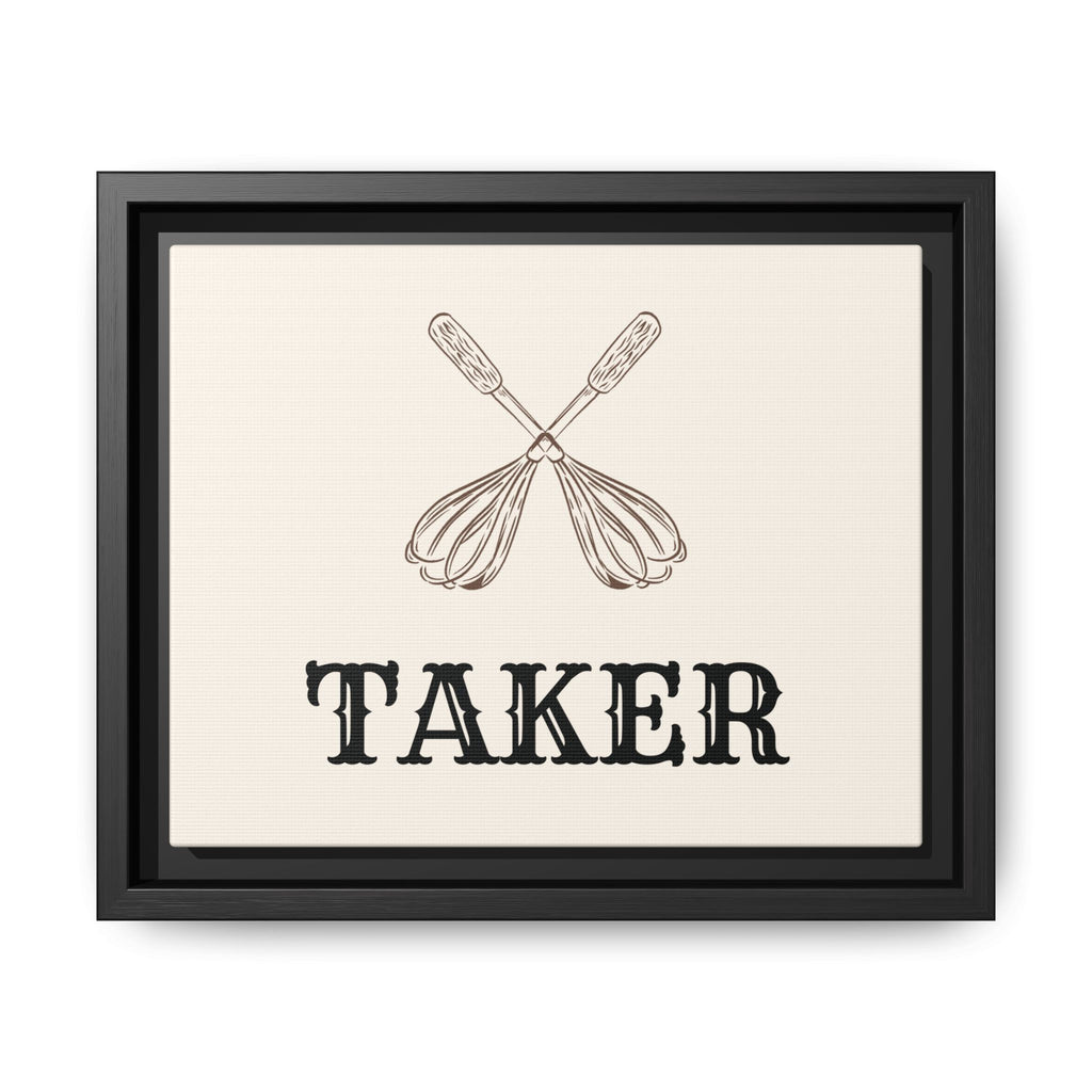Whisk Taker – Framed Canvas Wall Art