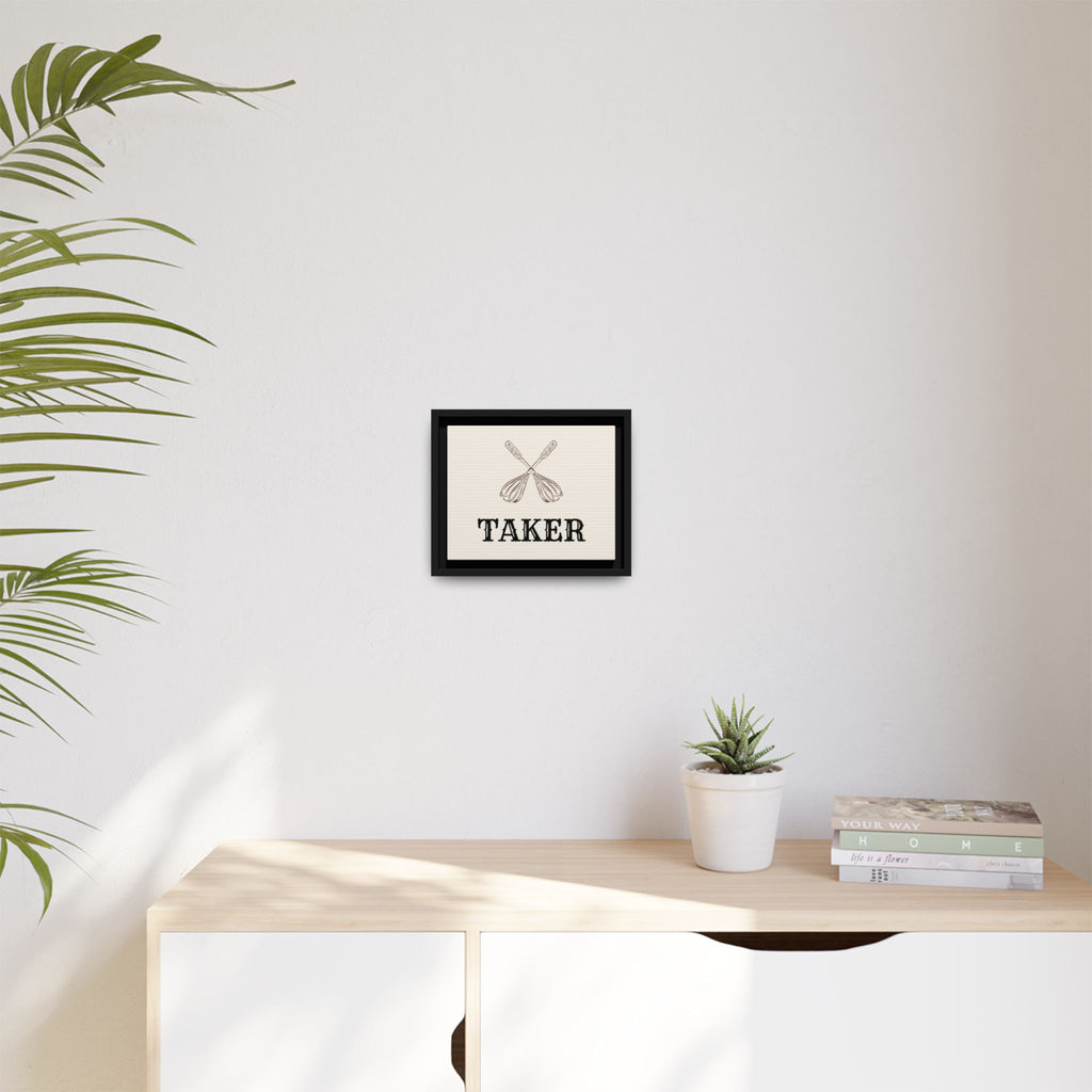 Whisk Taker – Framed Canvas Wall Art