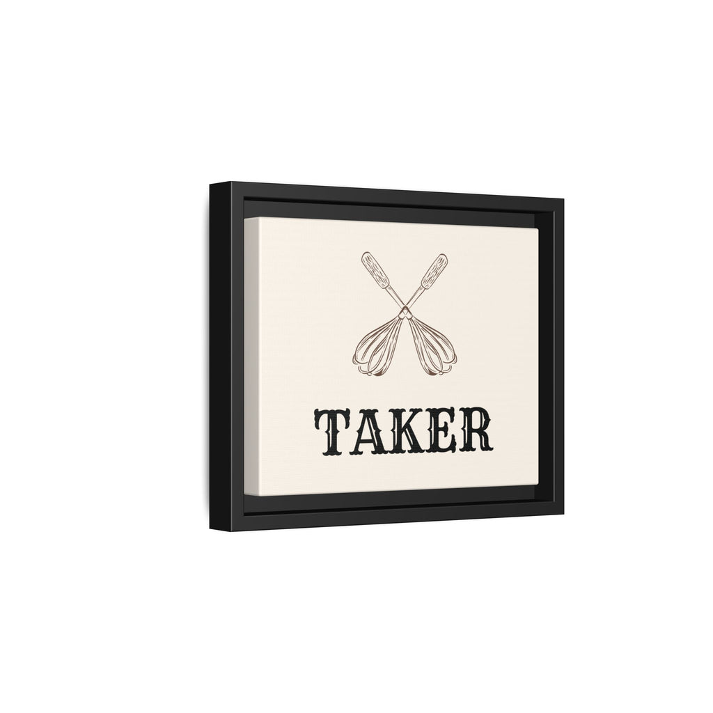 Whisk Taker – Framed Canvas Wall Art