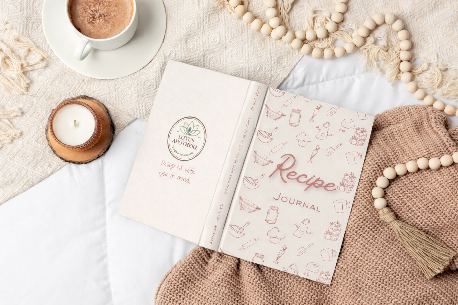 Lotus Apotheke Recipe Journal- Blush Petal Extended Edition